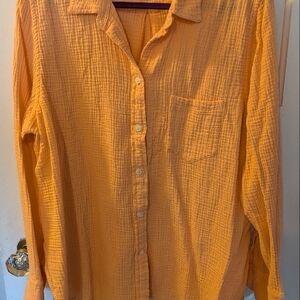 Orange Button-Up Shirt